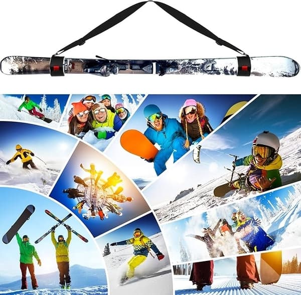 Skistropp / Skiholdere - Bærestropp for Ski - 8-Pack
