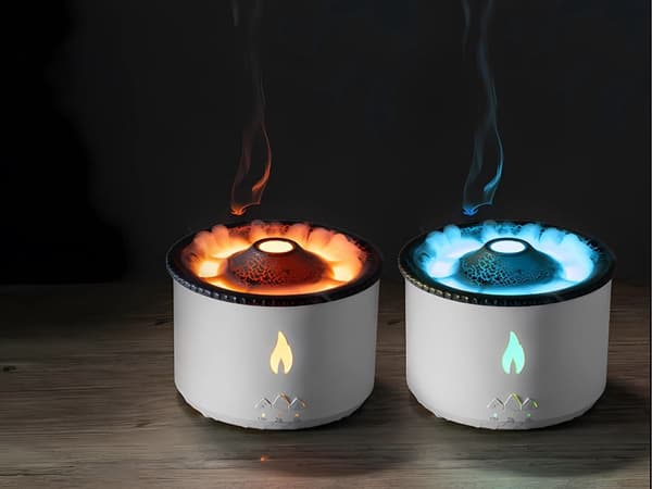 Luftfukter vulkan - RGB LED aromadiffuser