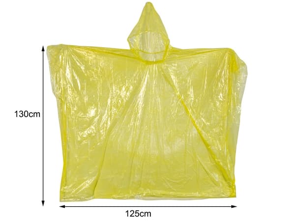 Mackintosh lomme-poncho stor - Gul