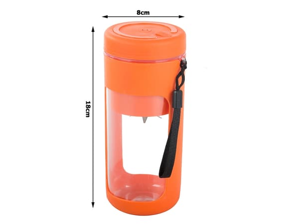 Bærbar USB trådløs smoothieblender, isknuser, rem