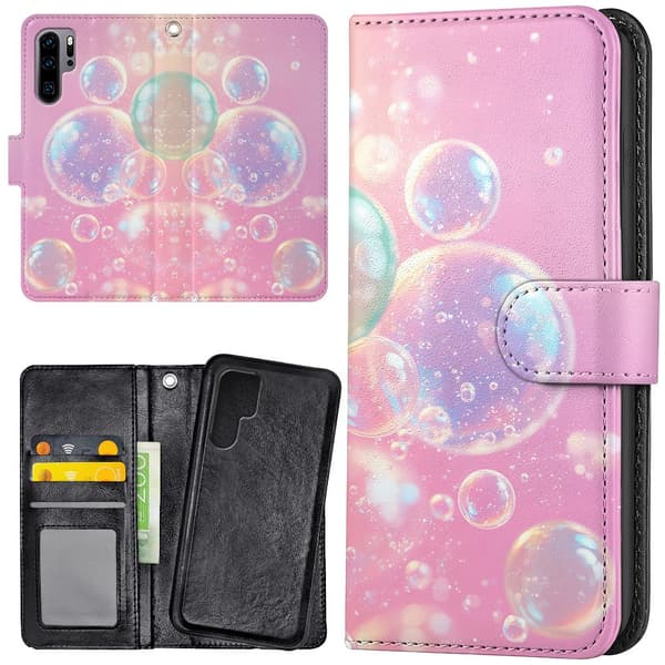 Huawei P30 Pro - Lommebok Deksel Bubbles