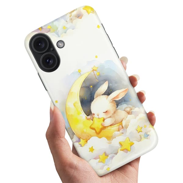 Cover / Mobilcover til iPhone 16 Plus - Bunny