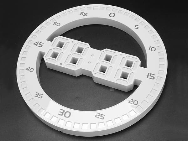 LED-termometer - Digitalt ur med baggrundsbelysning