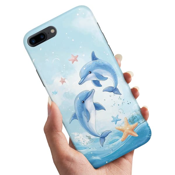 Deksel / Mobildeksel til iPhone 7 / 8 Plus - Dolphins