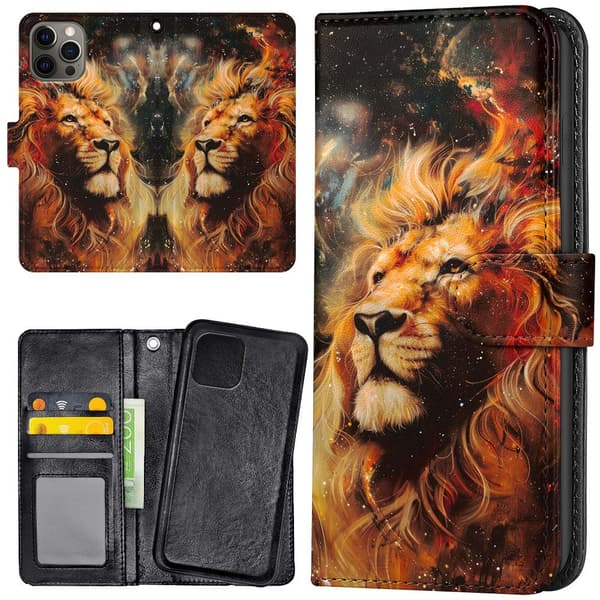 iPhone 14 Pro Max - Lommebok Deksel Lion