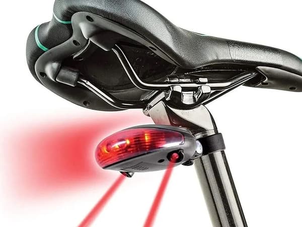 Sykkelbaklys 5 LED laserlinje baklys
