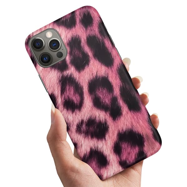 Deksel / Mobildeksel til iPhone 16 Pro - Pink Leopard