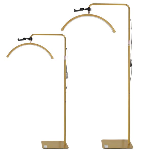 LED-lampe halvmåne med gulvstativ