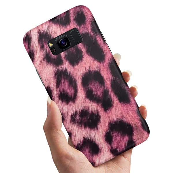 Deksel / Mobildeksel til Samsung Galaxy S8 Plus - Pink Leopard