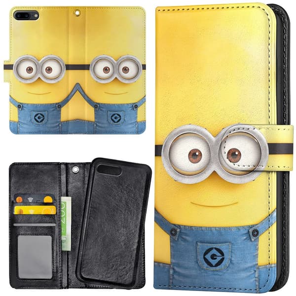 iPhone 7/8 Plus - Lommebok Deksel Minions