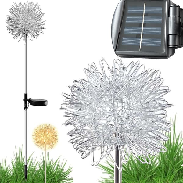 Solcellelampe LED fairy på spyd 2 stk