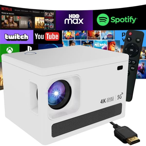 Projektor Android 4K Wi-Fi bluetooth LCD 100 tum