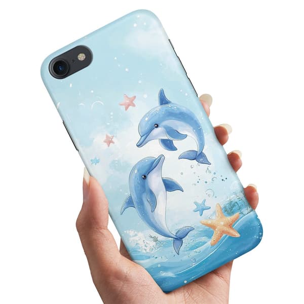Deksel / Mobildeksel til iPhone 7 / 8 / SE - Dolphins