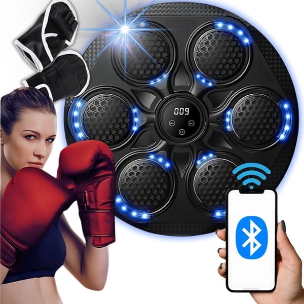Bokseplate - Bluetooth/USB MMA-sett med hansker