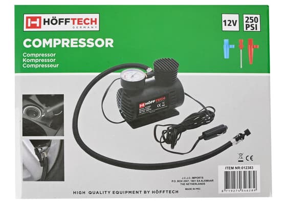 Kompressor 12V 280 psi med tilbehør