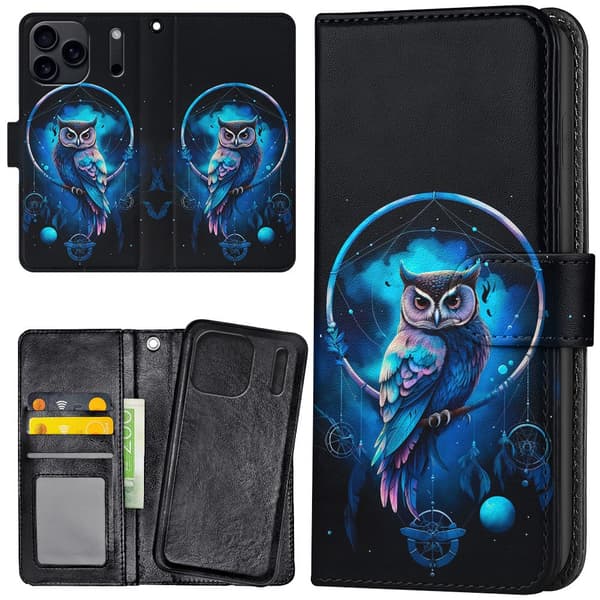 iPhone 17 Pro Max - Lommebok Deksel Owl