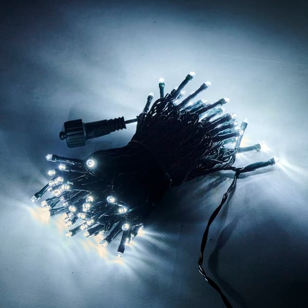 Julgransbelysning LED - 10m - Kallvit