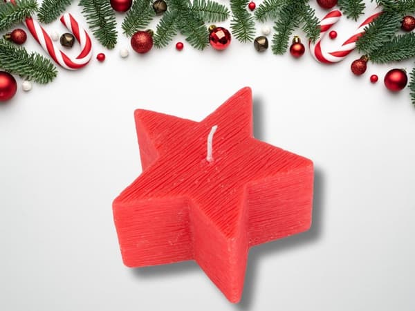 Julduftstjernelys juleduftlys