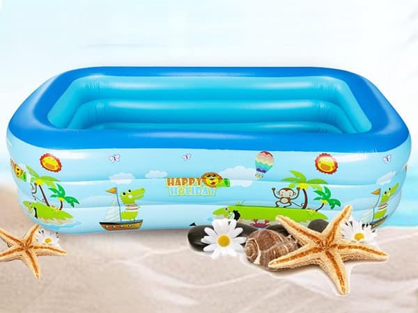 Oppustelig pool - Rektangulær familiepool til børn