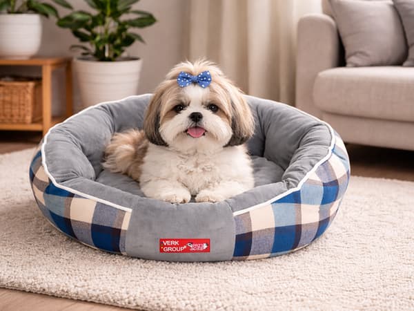 Hundbädd mjuk fluffig small medium