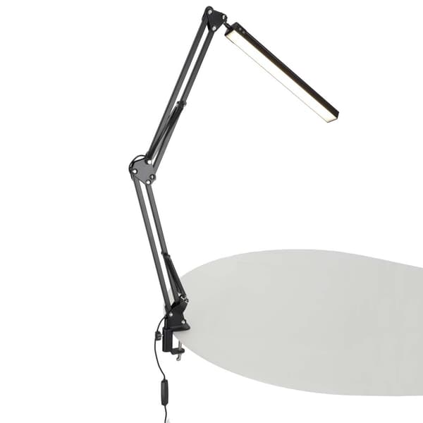 LED skrivebordslampe med klemme USB