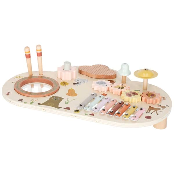 Träbord musikbräda cymbaler