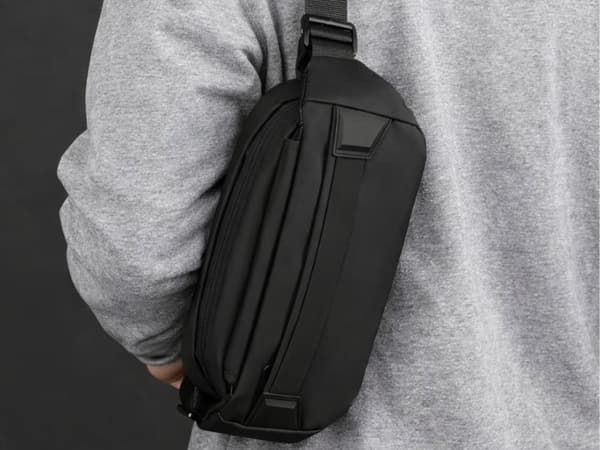 Mavetaske sport justerbar sort
