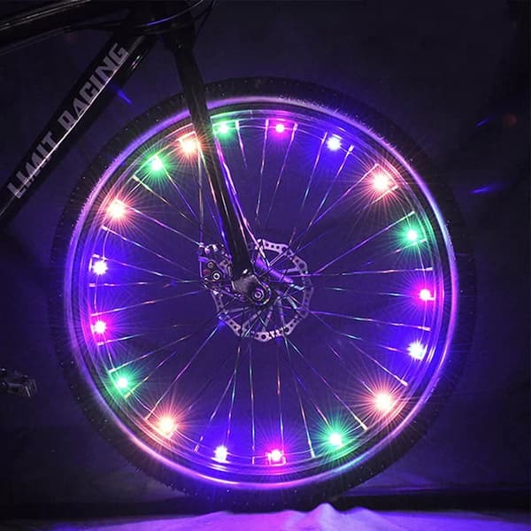 LED Egerbelysning med 20 LED til Cykel – 2,2 m - 2-Pack