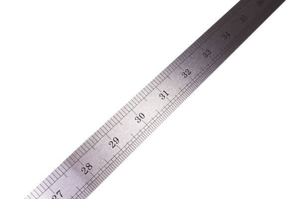 Viivain 100 cm ruostumaton teräs