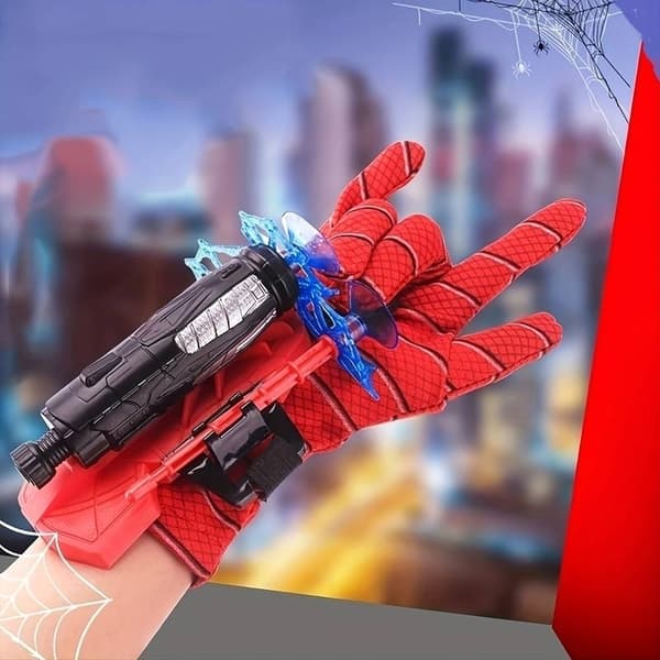Spiderman Web Shooter Lapsille - Lrrottaa Imukupit - 4-Pack
