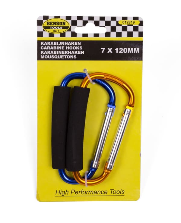 Karbinhake set 2 st 7 x 120 mm