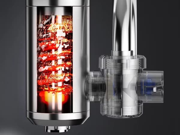 Elektrisk vattenkran 3000W med LED temperaturdisplay