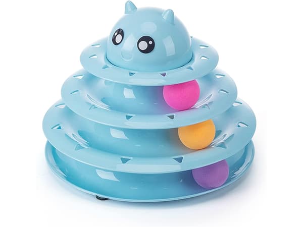 Kattelegetøj - Tårn med bolde