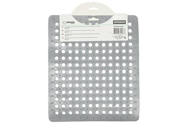 Oppvaskunderlag PVC firkant grå
