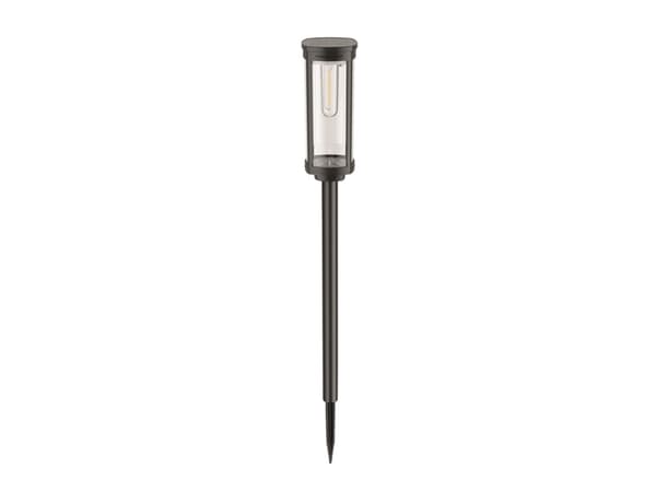 Solcellelampe LED stolpe varm hvid