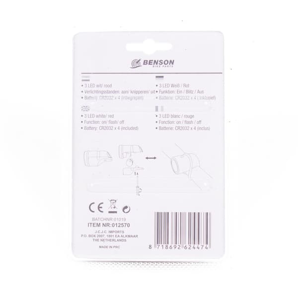 Cykellygter 3 LED 2 stk silikone