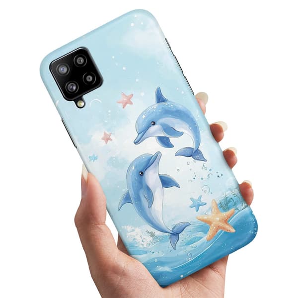 Deksel / Mobildeksel til Samsung Galaxy A12 - Dolphins