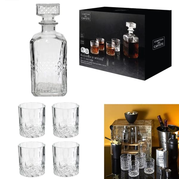 Karaff Set - Whiskeyglas - 930 ml - Whiskey