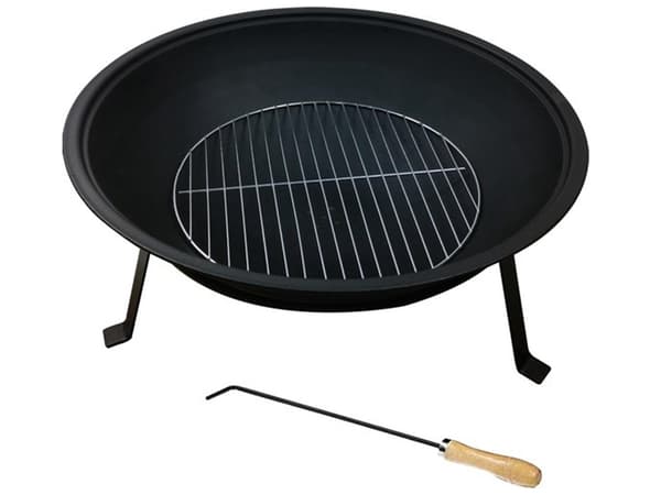 Bålsted / Bålfad med grillrist - 55 cm