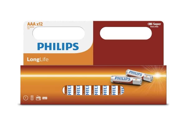 Paristo Philips AAA 12 kpl