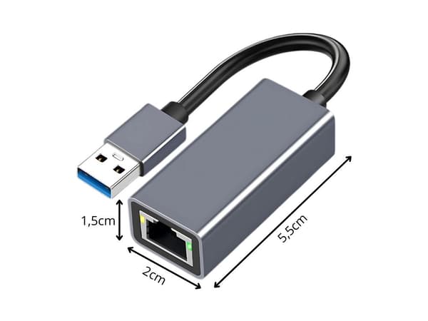 USB-Ethernet-adapter - Netværkskort RJ45 100 Mb
