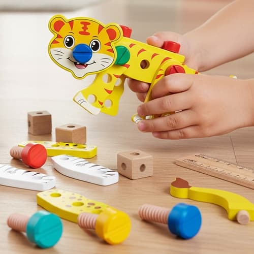 Byggleksak Set för Barn - Bygglåda
