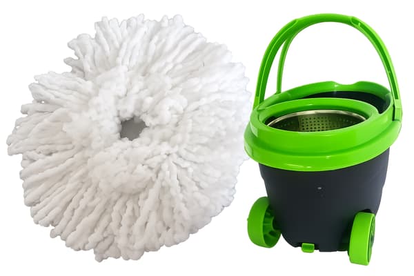 Mopp set 360° hink hjul 2 mikrofiber