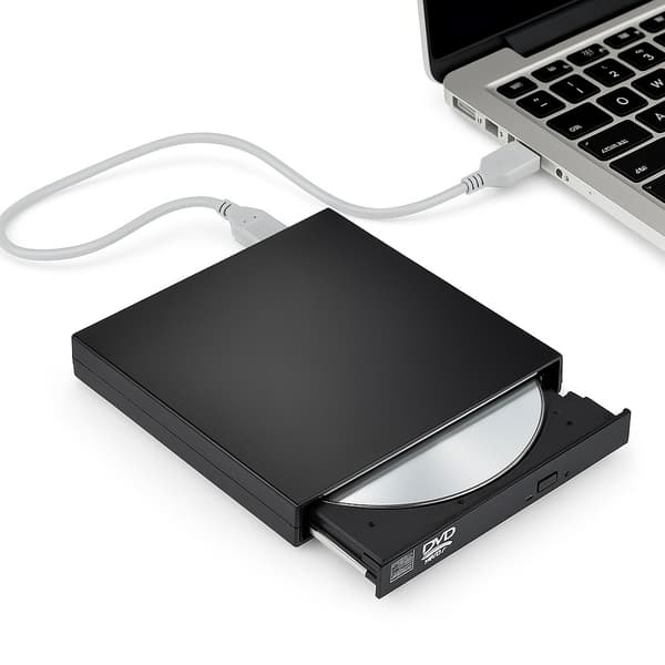 Ekstern DVD/CD-Brenner USB 2.0 Slim for Datamaskin