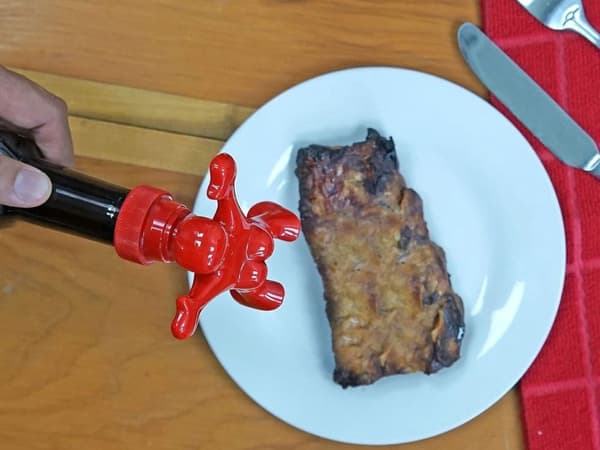 Hauska pullonsulkija Sir Perky - Hahmo kastikepullolle