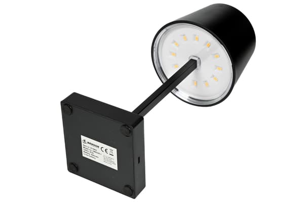 Bordlampe LED dæmpbar genopladelig sort