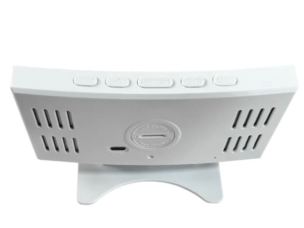 Digitaalinen kello LED-hälytyspeili USB