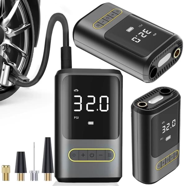 Elektrisk cykelpump kompressor 10 bar LCD
