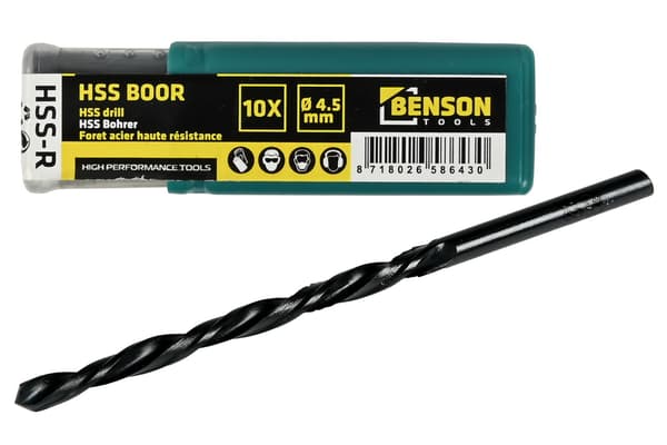 HSS-bor 4,5 mm 10 stk