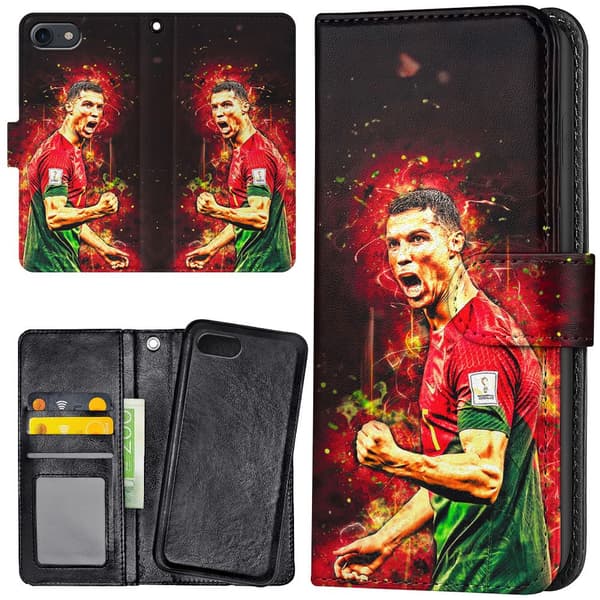 iPhone 16e/17e - Lommebok Deksel Ronaldo